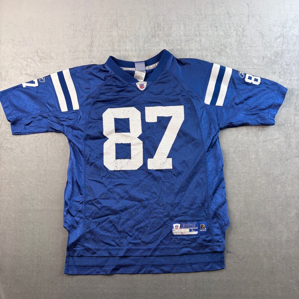 Reebok NFL‎ Indianapolis Colts Reggie Wayne #87 Jersey Blue Youth Large 14-16